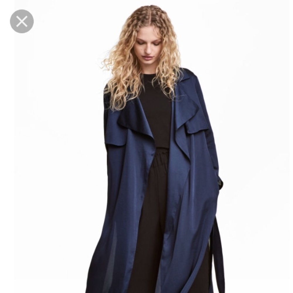 NWT H&M Satin Trench